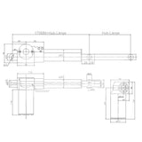12V 24V 6000N Drei Industrie Elektrischer Linearantriebe Synchronsteuerungskit (Modell 0043061)