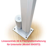 500MM Elektrischer Linearantrieb Edelstahl für nasse und korrosive Umgebungen (Modell 0041505-6)