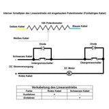 400MM 12V 24V 2000N Elektrischer Linearantrieb mit eingebautem Potentiomete (Modell 0041506-2)