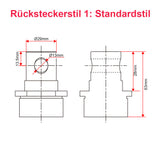 12V 24V 12000N Elektrischer Linearantrieb Elektrozylinder mit Fernbedienung (Modell 0043082)