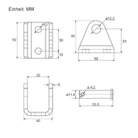Halterung Befestigungswinkel G für Elektrischer Linearantrieb (Modell 0043010)