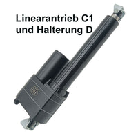 1000MM Schwerlast Linearantrieb Elektrozylinder mit Hall Effekt Sensor Positionsrückmeldung (Modell 0041548-1)