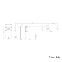 100MM 12V 24V 12000N Schwerindustrie Elektrischer Linearantrieb Elektrozylinder C2 (Modell 0041902)