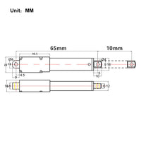10MM 6V 12V 24V 188N Mikro Elektrischer Linearantrieb Mini Elektrozylinder H (Modell 0041641)