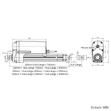 12V 24V 12000N Vier Industrie Elektrischer Linearantriebe Synchronsteuerungskit (Modell 0043056)