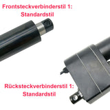 Hochleistungs-Linearantrieb mit einstellbarem Hub und Magnetkontaktschaltern - Max. Schubkraft 12000 N, Hub 400 mm (Modell 0041608-3)