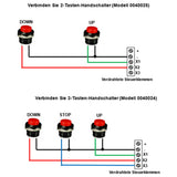 Funkschalter mit Zeitverzögerungsfunktion für DC Linearantrieb / Motor (Modell 0020088)