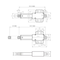 30MM Hub 188N Kleiner Kompakter Linearantrieb perfekt für enge Räume (Modell 0041745)