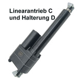 100MM 12V 24V 8000N Industrieller Linearantrieb Elektrozylinder (Modell 0041541)