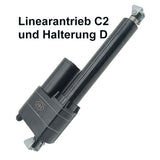 8000N 300MM Hub Schwerlast Linearantrieb Präzise Steuerung mit Potentiometer (Modell 0041543-2)