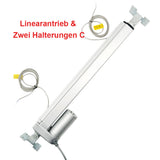 1000MM 12V 24V 2000N Elektrischer Linearantrieb Elektrozylinder mit einstellbarem Hub (Modell 0041509-3)
