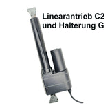 8000N 300MM Hub Schwerlast Linearantrieb Präzise Steuerung mit Potentiometer (Modell 0041543-2)