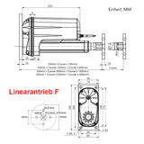 Fester Kopfemontage Rundscheibenhalterung für Elektrischer Linearantrieb C / F (Modell 0043075)