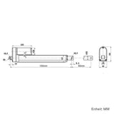 50MM 12V 24V 2000N Elektrischer Linearantrieb Elektrozylinder mit einstellbarem Hub (Modell 0041501-3)