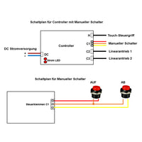 Eine-Steuerung-Zwei Synchronisation Controller Für Linearantriebe/Elektrozylinder A / B / J (Modell 0043025)