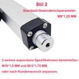 200MM 3500N Linearantrieb Leise mit Einstellbarem Hub – IP67 Wasserdicht mit Reed Magnetschalter (Modell 0041936-4)
