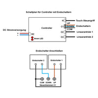 Eine-Steuerung-Zwei Synchronisation Controller Für Linearantriebe/Elektrozylinder A / B / J (Modell 0043025)