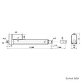 10MM Elektrischer Linearantrieb Edelstahl für nasse und korrosive Umgebungen (Modell 0041630-6)