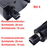 Schwerlast-Linearantrieb mit 200 mm einstellbarem Hub und magnetischen Reed-Sensoren, max. 8000 N (Modell 0041542-4)