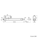 100MM 12V 24V 2000N Elektrischer Linearantrieb Elektrozylinder (Modell 0041502)