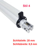 Anpassung des Frontverbinders für Linearantriebe B und J (Modell 0044106)