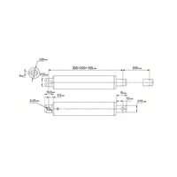 200MM 12V 24V Mini Elektrozylinder Stifttyp Linearantrieb E (Modell 0041584)