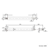 200mm Rohrförmiger Kompakter Linearantrieb aus Edelstahl – 800N Leiser