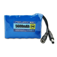 24V 5600mAh Lithiumbatterie Pack Mit Wiederaufladbare Funktion