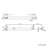 250mm Rohrförmiger Kompakter Linearantrieb aus Edelstahl – 800N Leiser