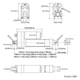 3500N IP67 Wasserdichter & Leise Linearantrieb mit Fernbedienung für Kellertür (Modell 0043084-7)