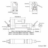 3500N Zwei Wasserdichter Elektrischer Linearantriebe IP67 Synchronsteuerungskit (Modell 0043065)