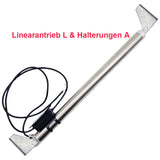 350mm Rohrförmiger Kompakter Linearantrieb aus Edelstahl – 800N Leiser Betrieb für Möbel- und Industrieautomation (Modell 0041968)