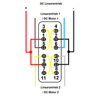 4 Druckknopf Momentan Steuerschalter Interne Diagramm