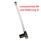 400MM 12V/24V DC Industrie Linearantrieb mit einstellbarem Hub und NC Reed Magnetschalter (Modell 0041515-4)