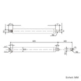 400mm Rohrförmiger Kompakter Linearantrieb aus Edelstahl – 800N Leiser