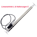 450mm Rohrförmiger Kompakter Linearantrieb aus Edelstahl – 800N Leiser Betrieb für Möbel- und Industrieautomation (Modell 0041970)