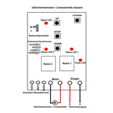1CH Drahtloser Empfänger für DC 12V/24V Linearantrieb Elektrozylinder Linearmotor