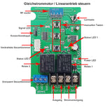 1CH Drahtloser Empfänger für DC 12V/24V Linearantrieb Elektrozylinder Linearmotor
