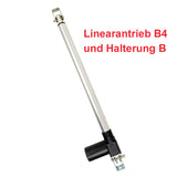 50MM 12V/24V DC Industrie Linearantrieb mit einstellbarem Hub und NC Reed Magnetschalter (Modell 0041511-4)
