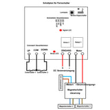 6000N Industrie-Linearantrieb mit Fernbedienung und Elektronische Magnetische Sensoren (Modell 0043080-3)