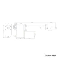 8000N 800MM Schwerlast Linearantrieb Präzise Steuerung mit Potentiometer