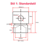 3500N Sechs Wasserdichter Elektrischer Linearantriebe IP67 Synchronsteuerungskit (Modell 0043105)