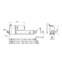 600MM-900MM Linearantrieb A2 Schieberegler Kit mit einem Extern Angeschlossenen 10K Schiebepotentiometer