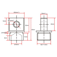 Anpassung des Frontverbinders für Linearantriebe B und J (Modell 0044106)