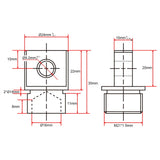 Anpassung des Frontverbinders für Linearantriebe B und J (Modell 0044106)