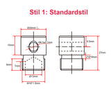 2000N Mikro-Industrie-Linearantrieb mit Fernbedienung und einstellbaren Magnetsensoren (Modell 0043083-3)
