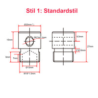 50-500MM A2 Linearantrieb Schieberegler Kit mit externem 10K-Potentiometer