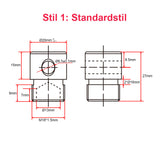 50-500MM A2 Linearantrieb Schieberegler Kit mit externem 10K-Potentiometer