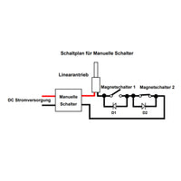 2000N Linearantrieb Elektrozylinder 150MM Mit Magnetischer Reedschalter Hubverstellung (Modell 0041521-4)
