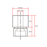Anpassung des Frontsteckverbinders für Linearantriebe F (Modell 0044111)